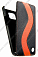    Samsung Galaxy S2 Plus (i9105) Melkco Premium Leather Case - Special Edition Jacka Type (Black/Orange LC)