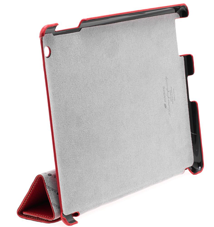    iPad 2/3  iPad 4 Melkco Premium Leather case - Slimme Cover Type (Red LC)