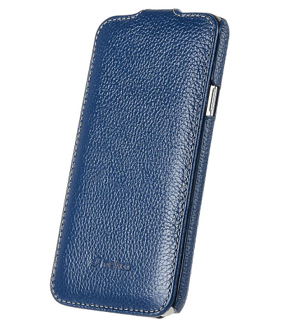    Samsung Galaxy S5 mini Melkco Premium Leather Case - Jacka Type (Dark Blue LC)
