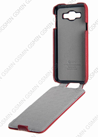    Samsung Galaxy E5 SM-E500F/DS Sipo Premium Leather Case - V-Series ()
