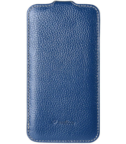    Samsung Galaxy S5 mini Melkco Premium Leather Case - Jacka Type (Dark Blue LC)