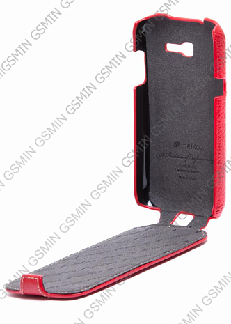    Samsung Galaxy Trend (S7390) Melkco Premium Leather Case - Jacka Type (Red LC)