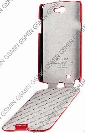    Samsung Galaxy Note 2 (N7100) Melkco Premium Leather Case - Jacka Type (Red LC)