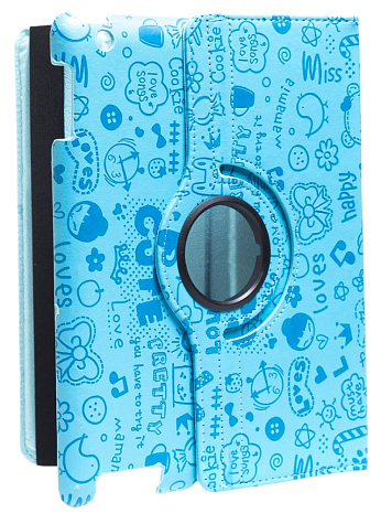    iPad 2/3  iPad 4 RHDS Fashion Leather Case - Happy series -  ()