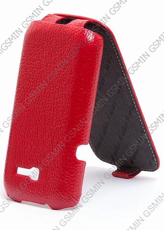    Samsung Galaxy Trend (S7390) Melkco Premium Leather Case - Jacka Type (Red LC)